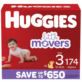 Huggies Little Movers Diapers (Choose Your Size).