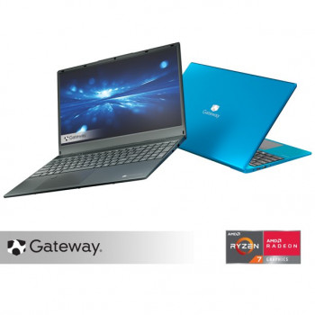 Gateway 15.6" Ultra Slim Notebook, FHD, AMD Ryzen 7 with Radeon RX Vega 10 Graphics, 512GB SSD, 8GB Memory, Tuned by THX Audio, Fingerprint Scanner, 2MP Camera, HDMI, Windows 11 Home, Charcoal Black