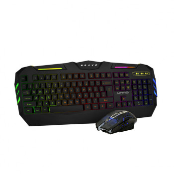 BRAVE BRV82 - Teclado y Mouse USB COMBO GAMMING